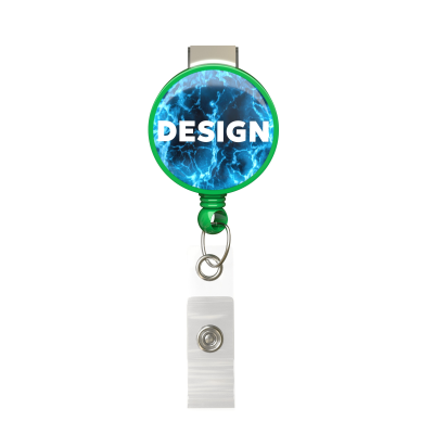Picture of RETRACTABLE BADGE REEL in Round Shape with ?2