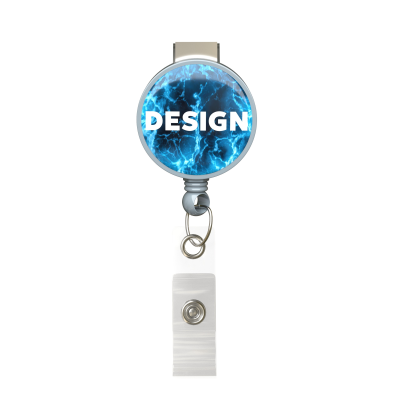 Picture of RETRACTABLE BADGE REEL in Round Shape with ?2