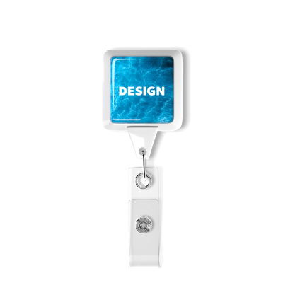 Picture of RETRACTABLE BADGE REEL in Square Shape with 2