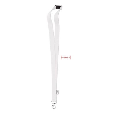 Picture of LANYARD in RPET 20MM in White