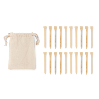 Picture of 20 BAMBOO GOLF TEES SET