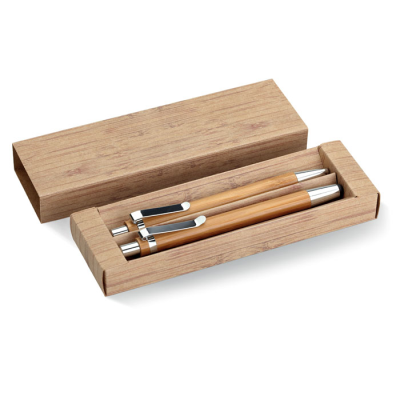 Picture of BAMBOO PEN AND PENCIL SET