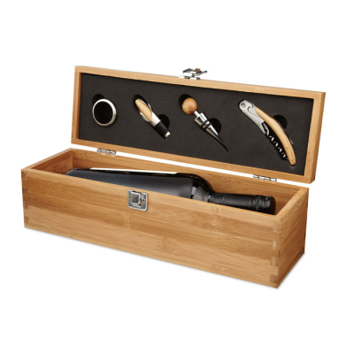 Picture of WINE SET in Bamboo Box