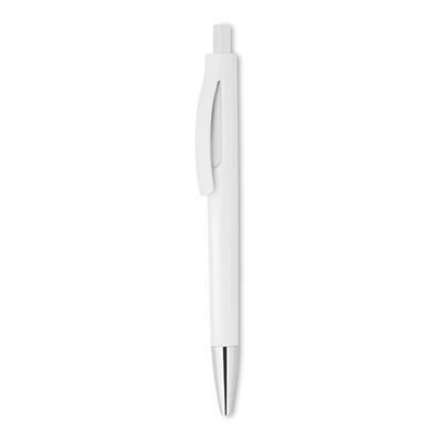 Picture of PUSH BUTTON PEN with White Bar
