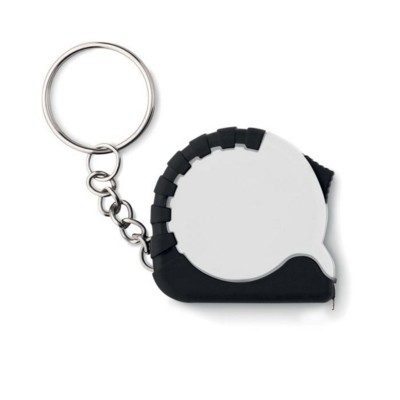 Picture of SMALL MEASURING TAPE KEYRING in White