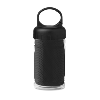 Picture of COOLING TOWEL in Pet Bottle in Black