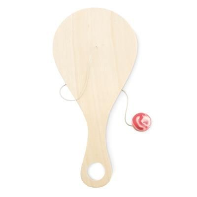 Picture of SMALL WOOD RACKET with Attached Ball