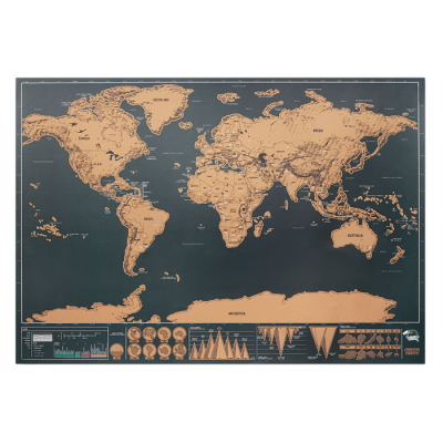 Picture of SCRATCH WORLD MAP 42X30CM