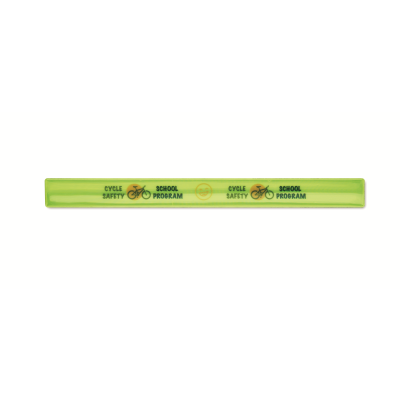 Picture of REFLECTIVE SAFETY SLAP BAND with in Silver or Yellow Reflective Foil (Ce En17353)