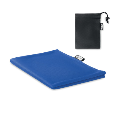 Picture of RPET SPORTS TOWEL AND POUCH in Royal Blue