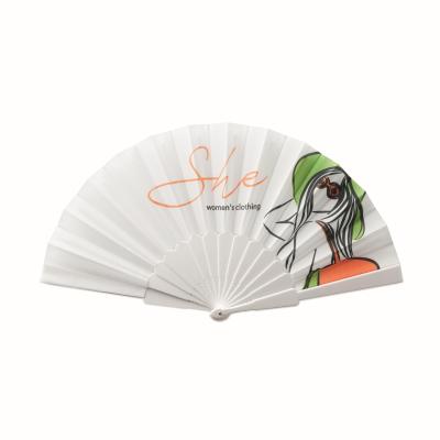 Picture of FULL COLOUR PLASTIC HAND FAN