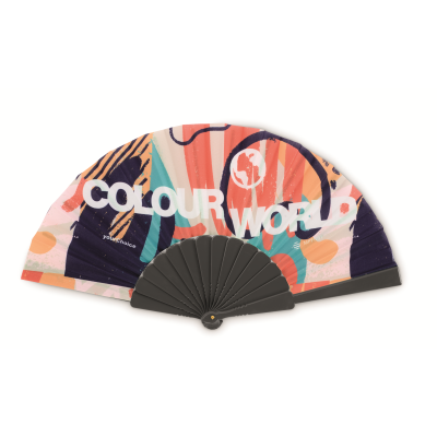 Picture of FULL COLOUR PLASTIC HAND FAN