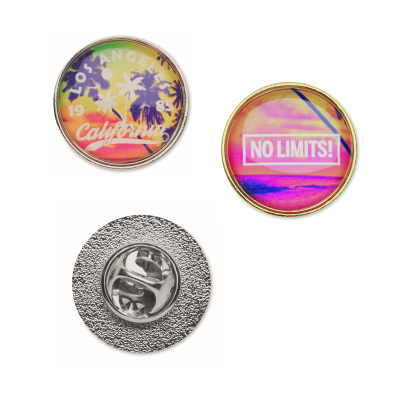 Picture of ROUND METAL LAPEL PIN with Doming
