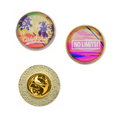 Picture of ROUND METAL LAPEL PIN with Doming