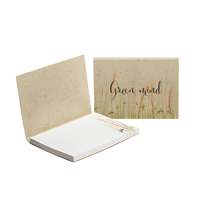 Picture of GRASS PAPER SOFT COVER with Recycled Sticky Notes (Eu Made)