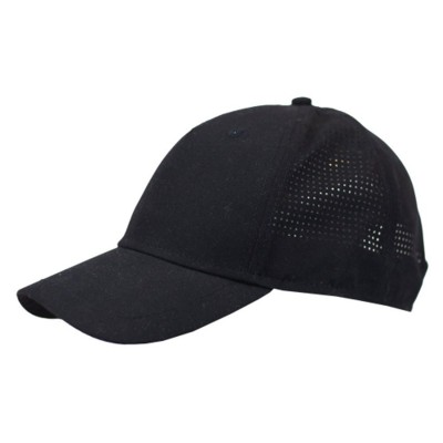 Picture of 100% POLYESTER 5 PANEL BASEBALL CAP in Black.