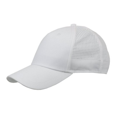 Picture of 100% POLYESTER 5 PANEL BASEBALL CAP in White.