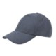 Picture of 100% HEAVY WASHED POLYESTER SUEDE 5 PANEL CAP with Brass Buckle Adjuster in Black