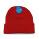 Picture of POLYANA FIBRE BEANIE with Turn Up 60% Polylana & 40% Acrylic Yarn in Red Eco