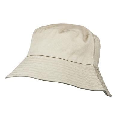 Picture of 100% WASHED CHINO COTTON BUCKET HAT in Natural