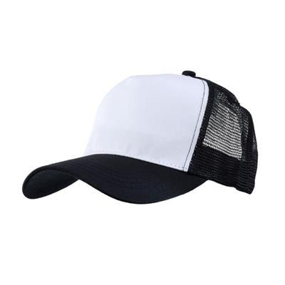 Picture of MESH BACK TRUCKER BASEBALL CAP in Black