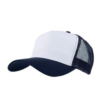 Picture of MESH BACK TRUCKER BASEBALL CAP in Navy.