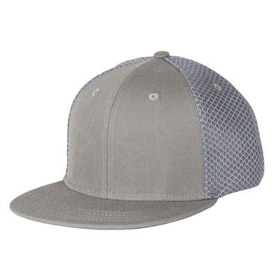 Picture of 6 PANEL SNEAKER MESH FLATPEAK SNAPBACK CAP in Grey