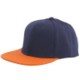 Picture of 100% ACRYLIC SNAPBACK BASEBALL CAP in Navy Blue & Orange