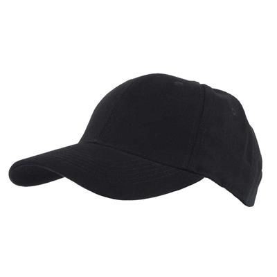 Picture of COTTON 6 PANEL BASEBALL CAP in Black
