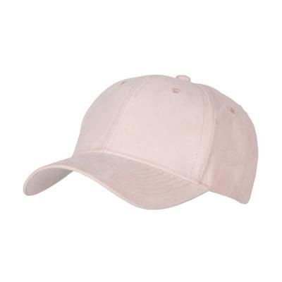Picture of 6 PANEL FAUX SUEDE POLYESTER CAP in Pink.