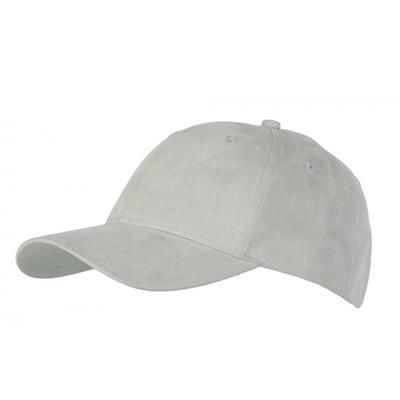 Picture of 6 PANEL FAUX SUEDE POLYESTER CAP in Stone