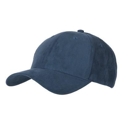 Picture of 6 PANEL FAUX SUEDE POLYESTER CAP in Teal Green.
