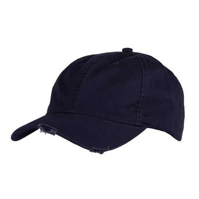 Picture of 6 PANEL 100% WASHED CHINO COTTON UNSTRUCTURED CAP in Navy.