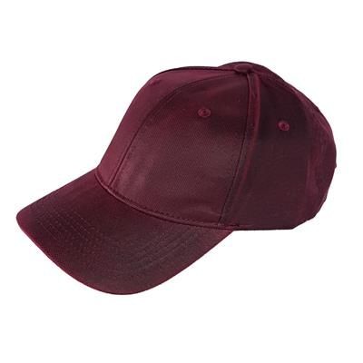Picture of 100% OILED COTTON 6 PANEL BASEBALL CAP in Maroon.