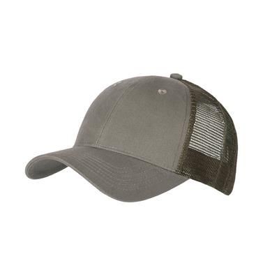 Picture of 100% COTTON FRONTED 6 PANEL TRUCKER CAP in Olive Green