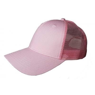 Picture of 100% COTTON FRONTED 6 PANEL TRUCKER CAP in Pink