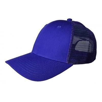 Picture of 100% COTTON FRONTED 6 PANEL TRUCKER CAP in Purple.