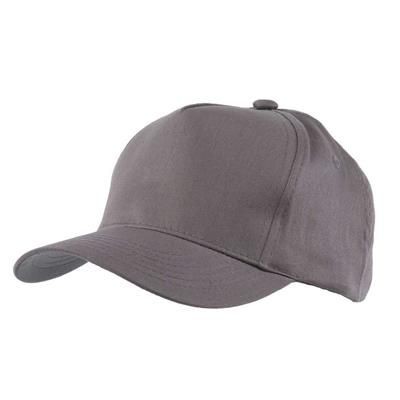 Picture of FULLY COVERED 5 PANEL BASEBALL CAP in Grey