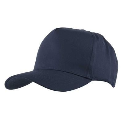 Picture of FULLY COVERED 5 PANEL BASEBALL CAP in Navy Blue.