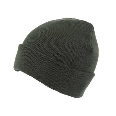 Picture of KNITTED SKI HAT with Turn Up in Green