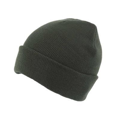 Picture of KNITTED SKI HAT with Turn Up in Green.