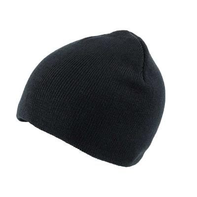 Picture of KNITTED SKI HAT WITHOUT TURN UP in Black.