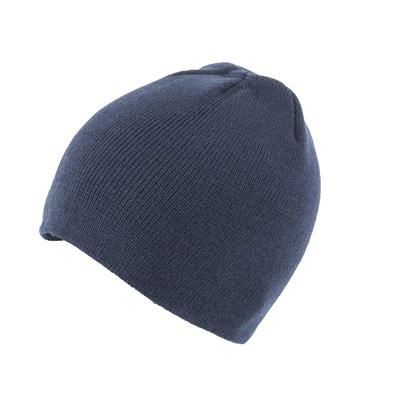 Picture of KNITTED SKI HAT WITHOUT TURN UP in Navy Blue