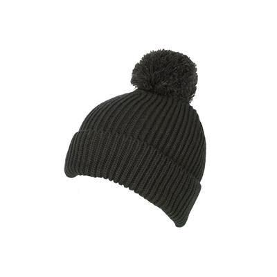 olive green bobble hat