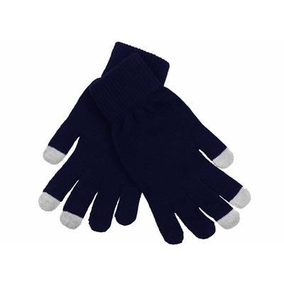 Picture of ACRYLIC LYCRA BLEND MAGIC GLOVES in Navy Blue & Grey