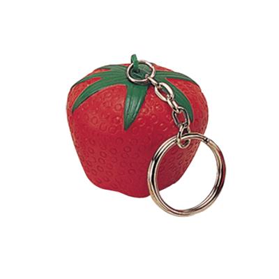 Picture of STRAWBERRY KEYRING STRESS ITEM.