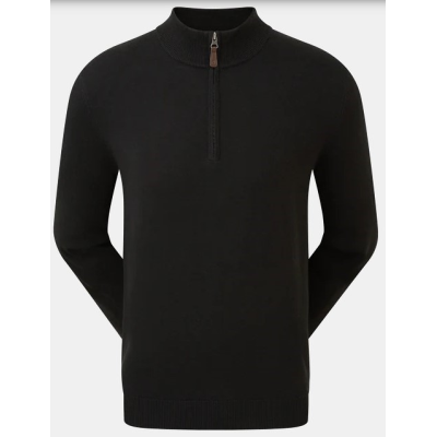 Picture of FOOTJOY (FJ) GENTS WOOL BLEND HALF ZIP GOLF PULLOVER.