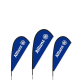 Picture of BAT FAN BEACH ADVERTISING FLAG & BANNER with Ground Spike 90Cm x 195Cm