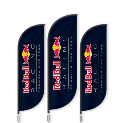 Picture of BAT FAN S ADVERTISING GOLF FLAG 65 x 200 CM with Ground Spike