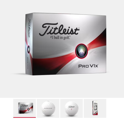 Picture of TITLEIST PRO V1X PRINTED GOLF BALL